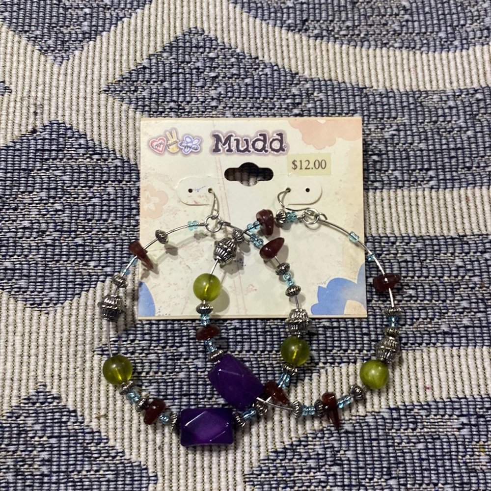 Mudd hoop stone earrings (Las)